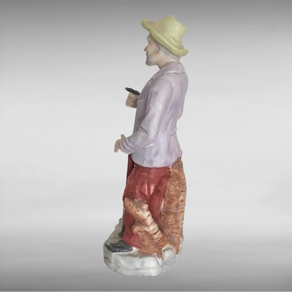 Vintage UGCG Grandpa Figurine with Plants and Spade